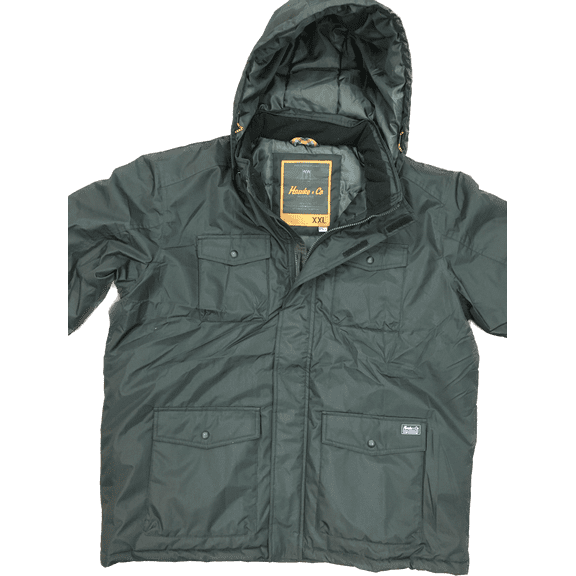 Hawke & Co Mens Heavy Parka Jacket Black Size Small- Insulated