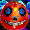 thumbnail image 3 of Decoración inflable con forma de calabaza VIKIMORA de 2,4 m con luces LED, 3 of 9