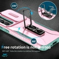 thumbnail image 5 of ELEHOLD for Samsung Galaxy A16 5G Case with Slide Cover Protector 360° Rotation Metal Ring Kickstand Impact-Resistant Shockproof Support Magnetic Car Mount Rugged Case ,Rosegold, 5 of 8