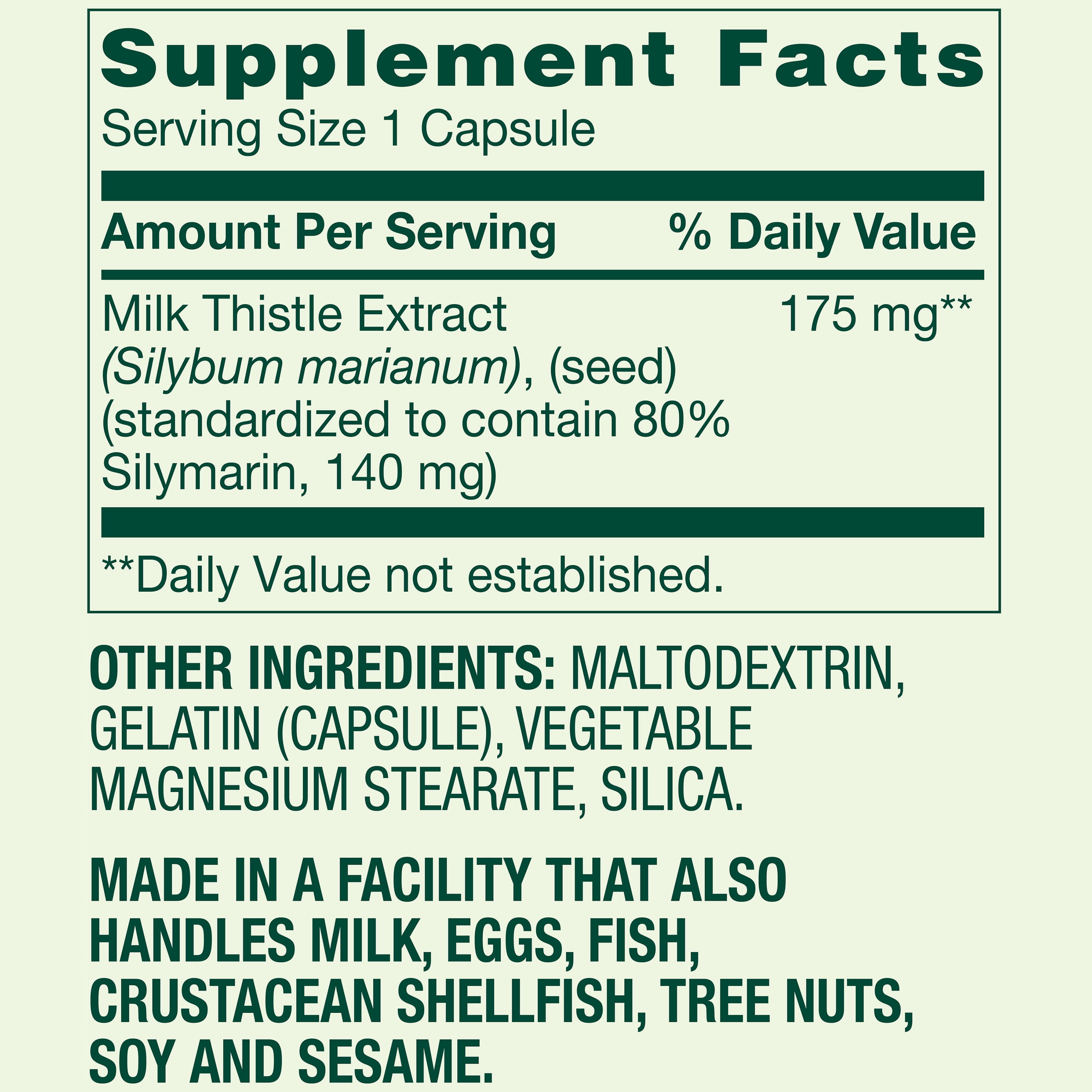 (3 pack) Spring Valley Standardized Extract Milk Thistle Dietary Supplement Capsules, 175 mg, 90 Gelatin Capsules