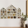 thumbnail image 2 of Set of 3 Multip Sized Wooden Shadows Boxes Wall Display Shelves for Collectible Figures Storage Organizersle, 2 of 8