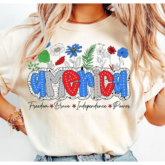 America Needs Jesus T-Shirt, Coquette Patriotic Tee, Retro Faith Style, 4th of July Christian