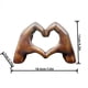 thumbnail image 3 of Estatua de resina con forma de corazón para el Día de la Madre | Regalo decorativo pintado a mano para mamá | Elegante adorno de escritorio para sala de estar, 3 of 7