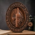 thumbnail image 2 of Wooden Wine Wall Decor Beautiful Wine Cellar Wall Sign Wine Wall Art Retro Home Decor Bar Decor Mural Wine Lover Gift, 2 of 5