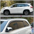thumbnail image 3 of IKON MOTORSPORTS, Window Visor Compatible With 2014-2019 Toyota Highlander Vent Sun Shade Rain Guards Side Window Deflectors, 3 of 7