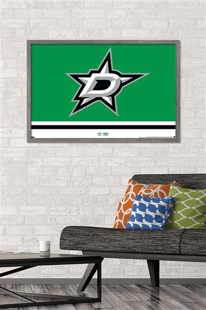 NHL Dallas Stars - Logo 21 Wall Poster, 22.375" x 34", Framed