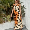 thumbnail image 3 of Leopard Print Pattern Sleeveless Dress Woman Fashion Long Dresses Women's Summer Suit Dress 2025, 3 of 7