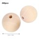 thumbnail image 3 of 5 Pack Wooden Beads Natural Round Loose Rustic Country DIY Hand Made Jewelry Making Materials(Natural Color 14mm60pcs), 3 of 4