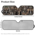 thumbnail image 7 of Yuyamidu Camo Hunting Deer Windshield Sunshade Compatible with Wrangler JL & Gladiator JT Foldable Sun Visor Windshield Blocks UV Rays, 7 of 7