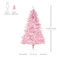 thumbnail image 3 of HOMCOM 5FT Artificial Christmas Tree with Automatic Open for Party Pink, 3 of 10