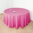 thumbnail image 7 of BalsaCircle 132" Round Polyester Tablecloths Wedding Fuchsia, 7 of 7