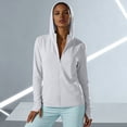 thumbnail image 7 of Bosfbaoi Women's Hooded Full Zip Long Sleeve Athletic Jacket, Ultra-Soft Lightweight Stretchy Quick Dry Top, Slim Fit Casual Outerwear for Running Hiking Daily, 7 of 7