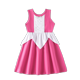thumbnail image 1 of Vestido de princesa de Disney para niñas de 2, 4 y 6 años, bonito vestido de verano sin mangas, vestido informal de algodón de Ariel y Rapunzel, ropa para niñas de Blancanieves, 1 of 2