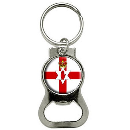 Northern Ireland Flag Ulster Banner Bottle Cap Opener Keychain Key