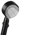 thumbnail image 5 of Black - One Piece Water Saving High Pressure Shower Head, 5 Patterns Adjustable Bathroom Shower Head, Water Resistant Shower Head with Stop, Easy to Install, 5 of 5