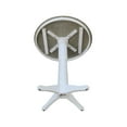 thumbnail image 5 of International Concepts 36" Round Solid Wood Gray Table-Bar Height, 5 of 6