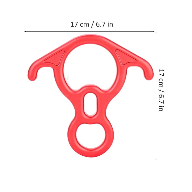 Descendeur En Huit (Figure 8) 35kN – Anneau De Rappel En Aluminium Robuste Pour Escalade, Canyoning, Sauvetage Et Travail En Hauteur
