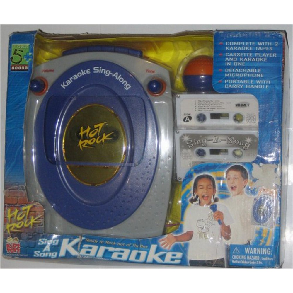 Sing A Song Karaoke Kids Toy Cassette Player Microphone Vintage