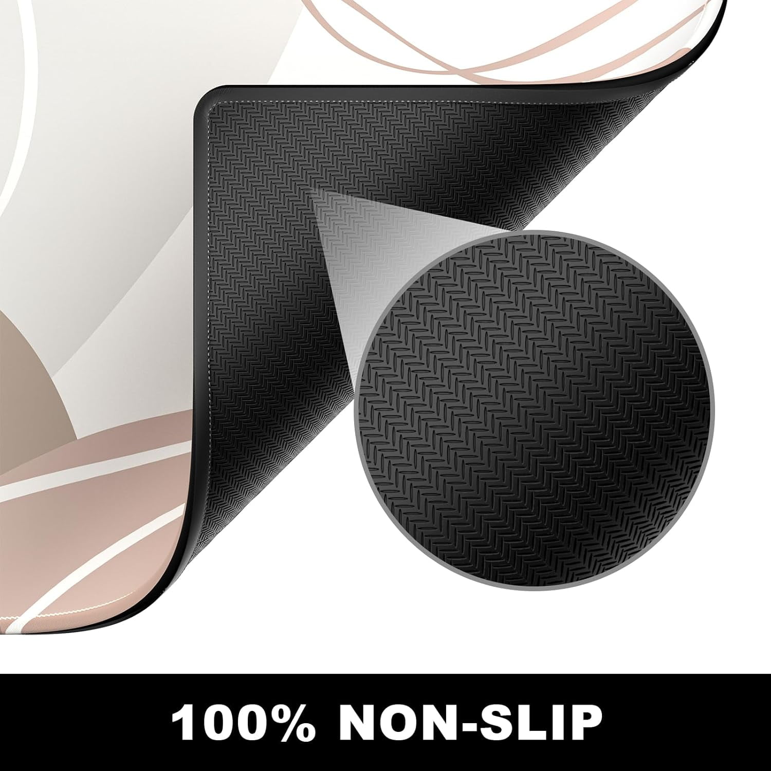Large Mouse Pad, Desk Pad, XXL XL Extended Gaming Mouse Pad, Desk Mat for Office & Home, Long Keyboard Mat, Huge Mouse Pad, Desktop Full Cover 31.5 x 11.8 Inches, Art Modern Abstract Lines