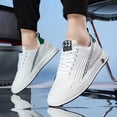 thumbnail image 4 of Men's Elevator Shoes Invisible Height Increasing Shoes Hidden Wedge Heel Mesh Upper Casual Shoes 2.4 Inches Taller Comfortable Walking Shoes for Heel, 4 of 14