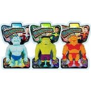 JA-RU Stretchy Toy Monster Action Figures Squish & Pull Toys (3 monsters Assorted) Stretching 4 Times his Size Anxiety Calming Fidget Stress Toys for Kids & Boys Toys Party Favors | 4306-3s