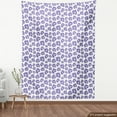 thumbnail image 4 of Floral Fabric by the Yard, Abstract Simple Peony Flowers in Monochrome Style on Plain Background, Decorative Upholstery Fabric for Sofas and Home Accents, Blue Violet and White by Ambesonne, 4 of 5