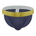 thumbnail image 2 of Sunvit-Panties Mens Blue Size L Polyester Briefs - Classic Triangular Cut, Gold Waistband, Breathable Lightweight Comfort for Daily Wear, 2 of 2