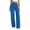 Blue, variant on Womens Suit Pants Button Waist Straight Leg Work Pants Drape Trousers Office Business Clothes with Pockets
