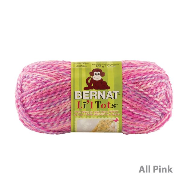 Bernat Li'L Tots™ Yarn, Blended Fiber #4 Medium, 3.5oz/100g, 190 Yards