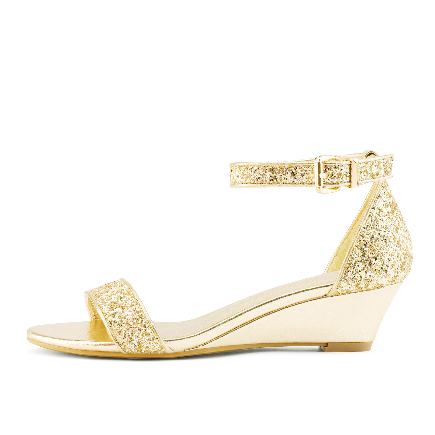 Women Low Wedge Heel Sandals Open Toe 