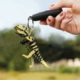 thumbnail image 4 of Dinosaur Keychain Pendant Charm Figurine For Sculpture Keychain Figures Miniature Purse Chain Dinosaur Simulation Figure Brass Golden, 4 of 9