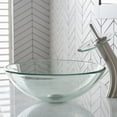 thumbnail image 4 of KRAUS Round Clear Glass Vessel Bathroom Sink, 16 1/2 inch, 4 of 8