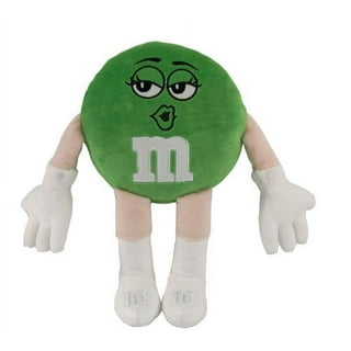 M&M's Green Face Plush Round Pillow w/ Tag M&M's