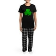 thumbnail image 4 of CafePress - Three Leaf Clover Women's Dark Pajamas - Women's Short Sleeve Print T-Shirt and Pants Dark Cotton Pajama Set, 4 of 7