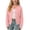 Pink, variant on Mooqilaa Girls Cardigan Sweaters, Fall Long Sleeve Crewneck Lightweight Kids Knitted Cardigans Pink Size 10-12