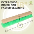 thumbnail image 3 of Cepillo de fregar Flow Through Teravan Green Oround 45 cm, 3 of 7