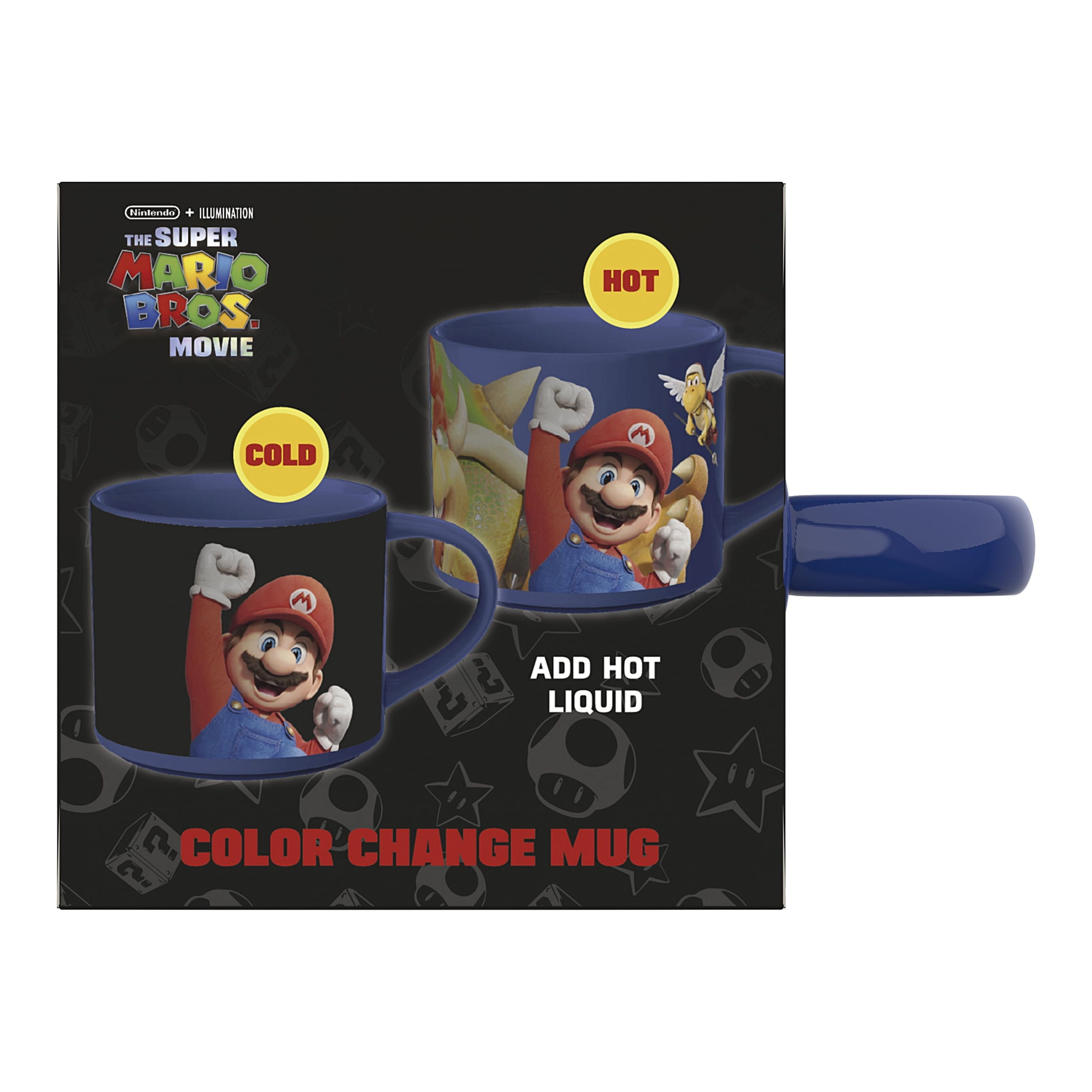Zak Designs Color Change 15oz Modern Mug, The Super Mario Bros