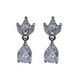 thumbnail image 1 of Aretes De Zirconia Con Diseño De Flor Y Gota, 1 of 3