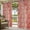 Beige Dark Red, variant on 1 Panel Outdoor Curtains for Patio Waterproof 54"x84", Christmas Snowflakes Weatherproof Privacy Outsides Curtains, Grey Winter Snow Vintage Country Grommet Thermal Drapes for Cabana Porch Pergola