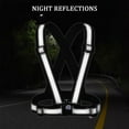 thumbnail image 4 of TELOLY Safety Vest for Men,Reflective Security Vest for Outdoor,Adjustable Reflective Vest,Black, 4 of 5