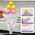 thumbnail image 5 of Floating Hair Filtering Mesh Removal 2025 New Hair Catcher Washer Machine Lint for Washing Machine Hose Hair Filter Cleaning Mesh Bag Dog Cat Hair Remover for Laundry, 5 of 8