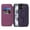 Purple, variant on Allytechgroup iPhone 15 Plus Wallet Case Compatible with MagSafe, PU Leather Folio Card Holder RFID Blocking Shockproof Flip Cover Hidden Closure Phone Case for Apple iPhone 15 Plus, Coffee
