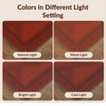 thumbnail image 7 of Design&I 2'x3' Washable Accent Rug Pet Friendly & Non-Slip Built-In Grip Deep Red Geometric Symmetry Elegance Intricate Border Detailing with Central Diamond for Kitchen, Station, 7 of 7