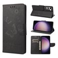 thumbnail image 1 of Feishell Wallet Case for Samsung Galaxy S23 Plus,Retro PU Leather Butterfly Embossed Pattern Full Protection Anti-Scratch Magnetic Clasp Flip Holder Card Slots & Cash Pocket Phone Cover,Black, 1 of 6