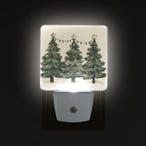 Yayeee LED Night Light for The Home Plug in With Light Sensors 2 Pack, Christmas Stars