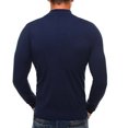 thumbnail image 4 of ZKCCNUK Men Solid Casual Pullover Long Sleeve Close Knitted Sweater Turtleneck Blouse Tops Shirt, 4 of 4