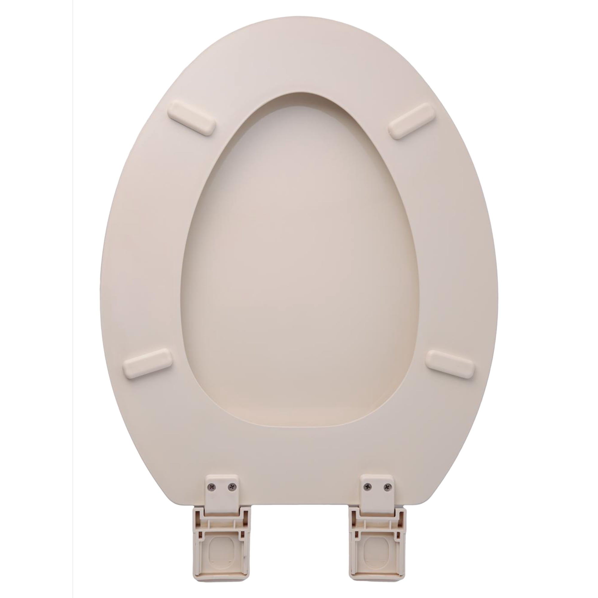 Oakbrook Collection Laurel Elongated Biscuit Wood Toilet Seat
