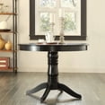 thumbnail image 2 of Weston Home Lexington Pedestal Style Black Finish 42" Round Table, 2 of 2