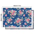 thumbnail image 6 of Pioneer Flower Floral Print Pattern Summer Placemats Table Placemats Set Of 4-Linen Kitchen Washable Placemats Table Mats 12x18 Inch Non-Slip Heat Resistant, 6 of 6