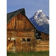 thumbnail image 2 of Flaherty, Dennis 19x24 Black Ornate Wood Framed with Double Matting Museum Art Print Titled - WY, Grand Tetons Dilapidated barn by Mormon Row, 2 of 4